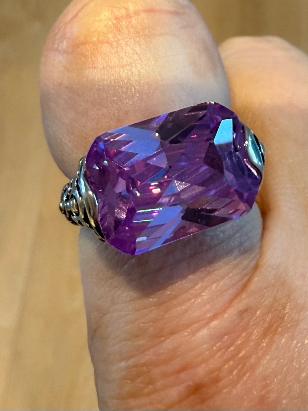 🎀Purple Crystal Statement Ring - 🎀5 for $25 bundle price 🎀